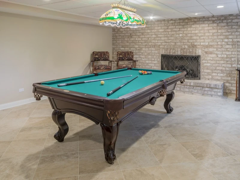 basement pool room