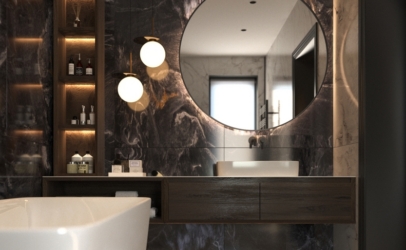 Spa-Like Bathroom Features in High-End Homes
